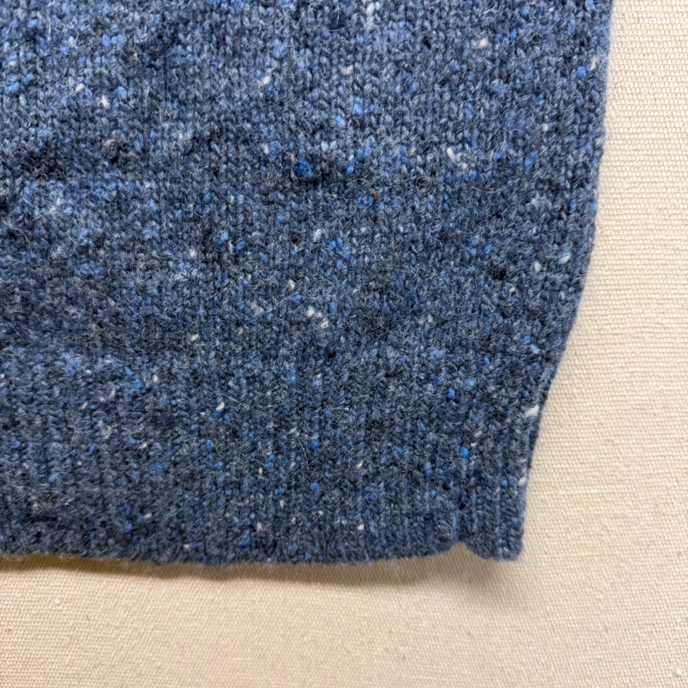 Jos. A. Bank 1905 Mens Blue Merino Wool Alpaca Blend Quarter Zip‎ Sweater Medium - Picture 3 of 16
